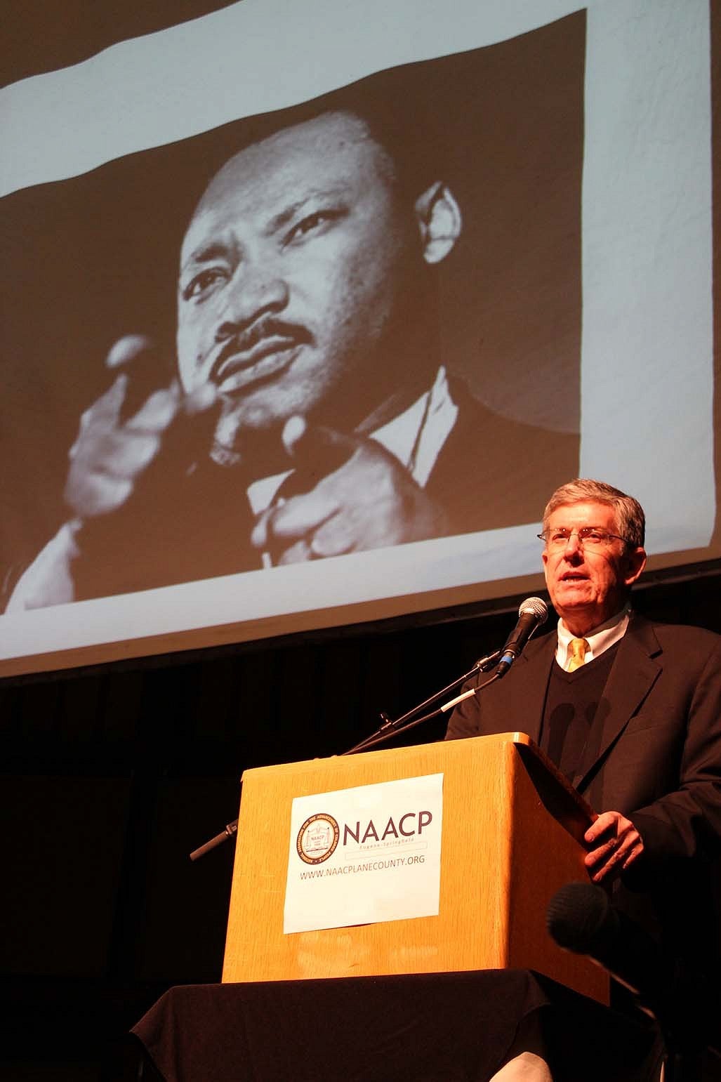 President Michael Gottfredson speaking at the Dr. Martin Luther King, Jr. community celebration