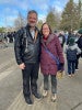 Interim President Patrick Phillips stands with Eugene Mayor Lucy Vinis at the Eugene Springfield NAACP MLK March on Jan. 16.