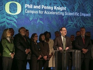President Schill announces historic Knight Campus gift
